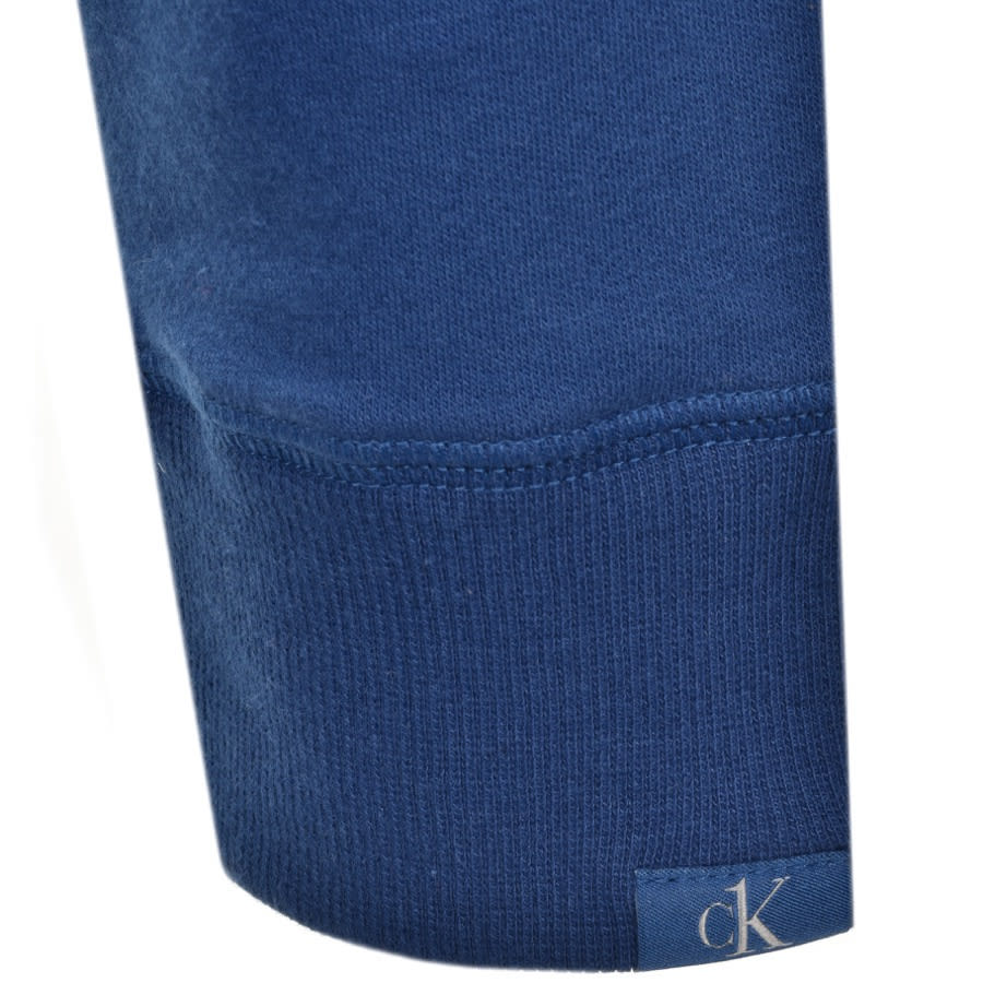 Alternative Image for ProductCalvin Klein Logo Crew Neck Sweatshirt Blue3